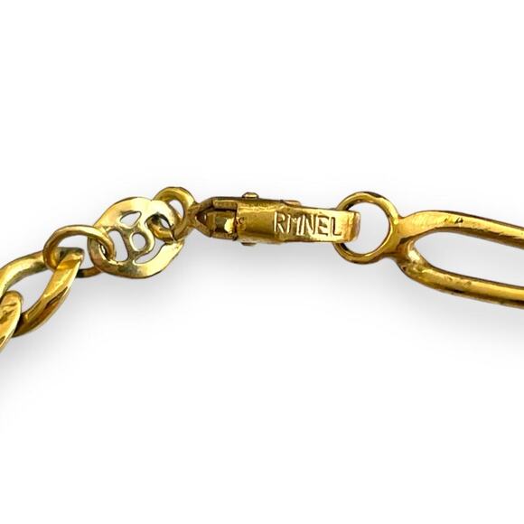 RMNEL gold tone bracelet sz 8,5 - Picture 4 of 4